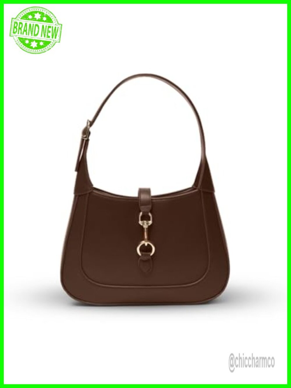 Small Trendy Hobo Shoulder Bag with Adjustable Leather Strap